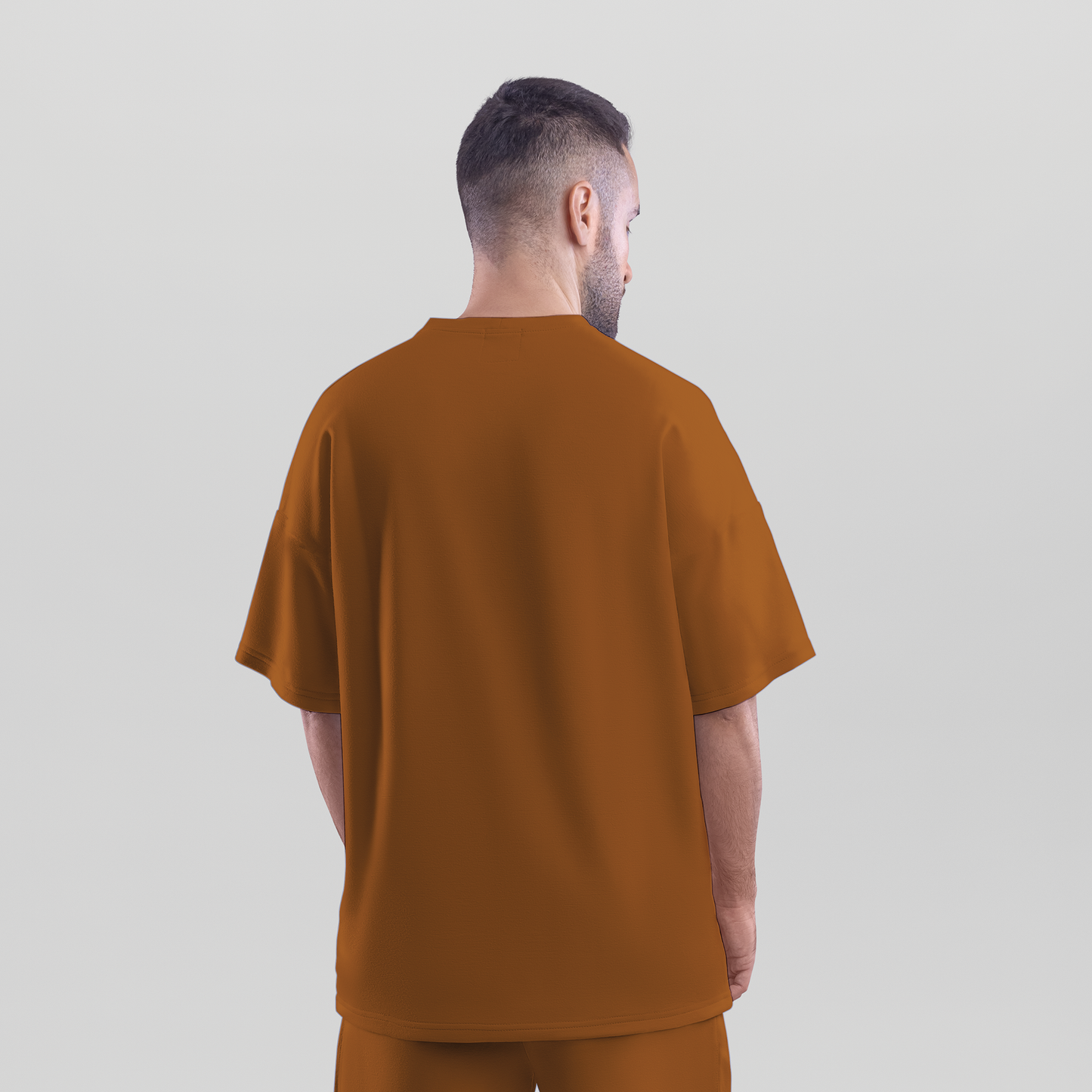 Men's Oversized Rust color T-Shirt