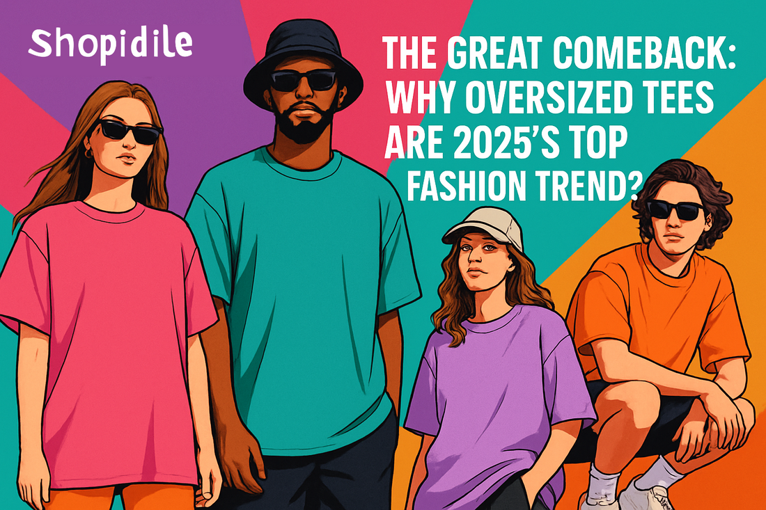 Shopidile - The Great Comeback: Why Oversized Tees Are 2025's Top Fashion Trend ?