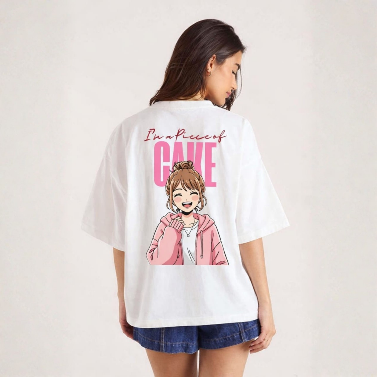 Women's oversized Piece of Cake T-shirt