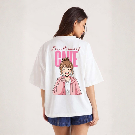 Women's oversized Piece of Cake T-shirt