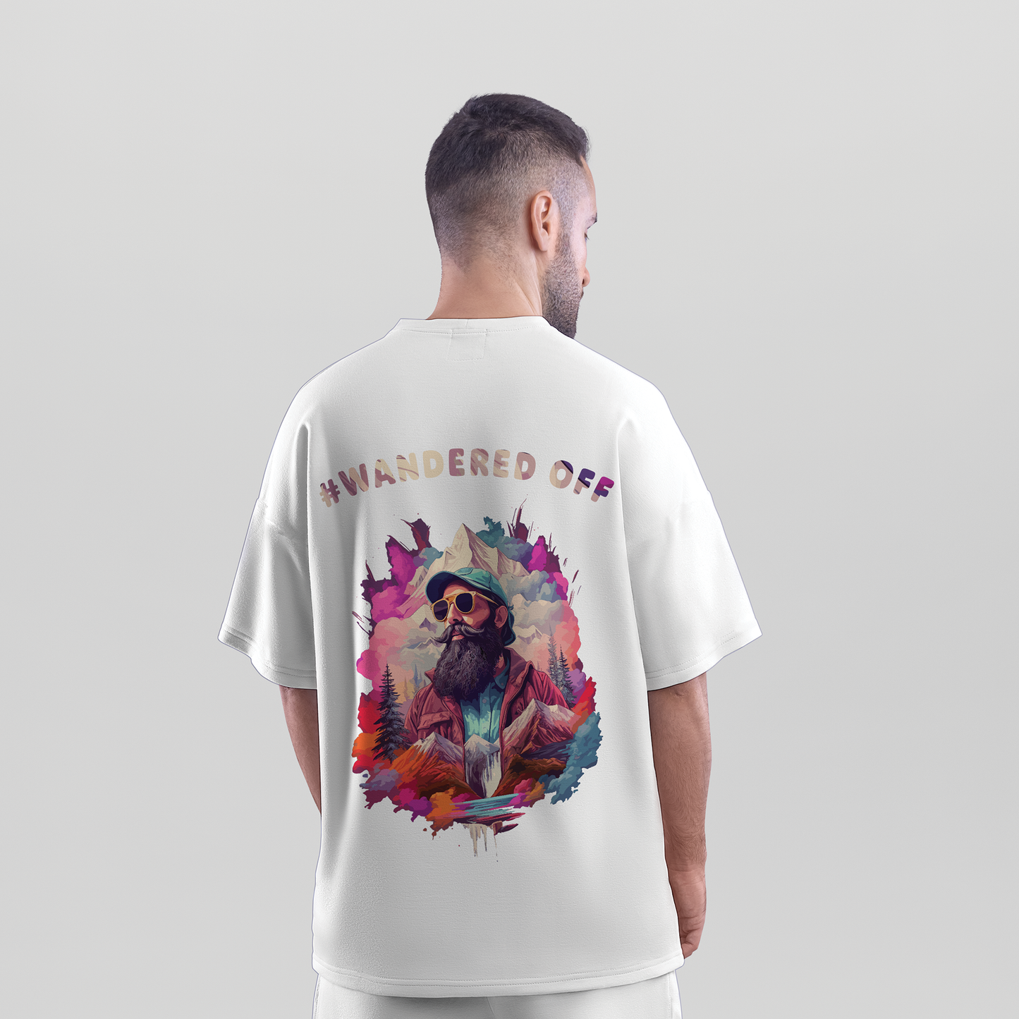 Unisex Oversized Bohemia Graphic Printed T-Shirt