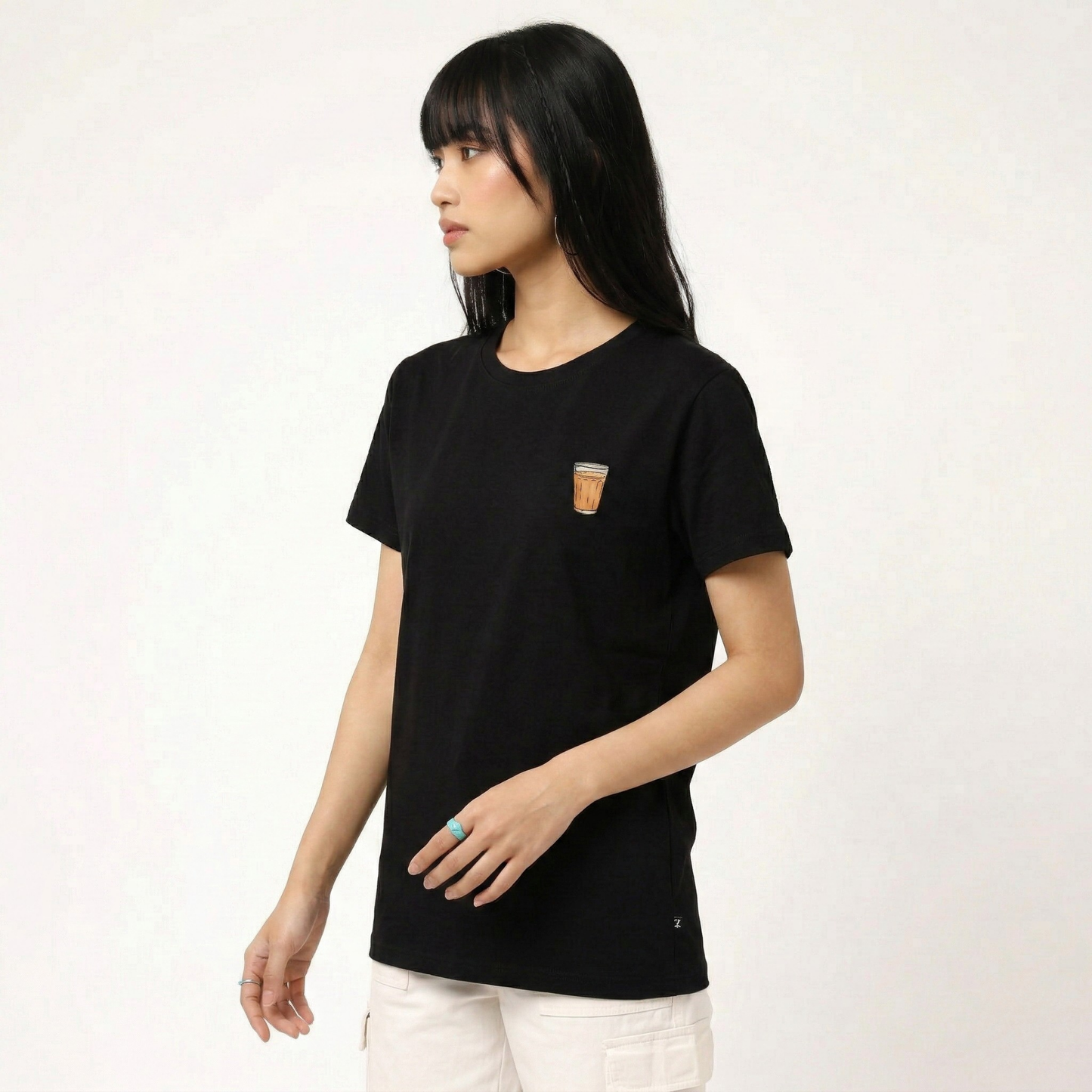 Women's oversized barbie loves chai T-shirt