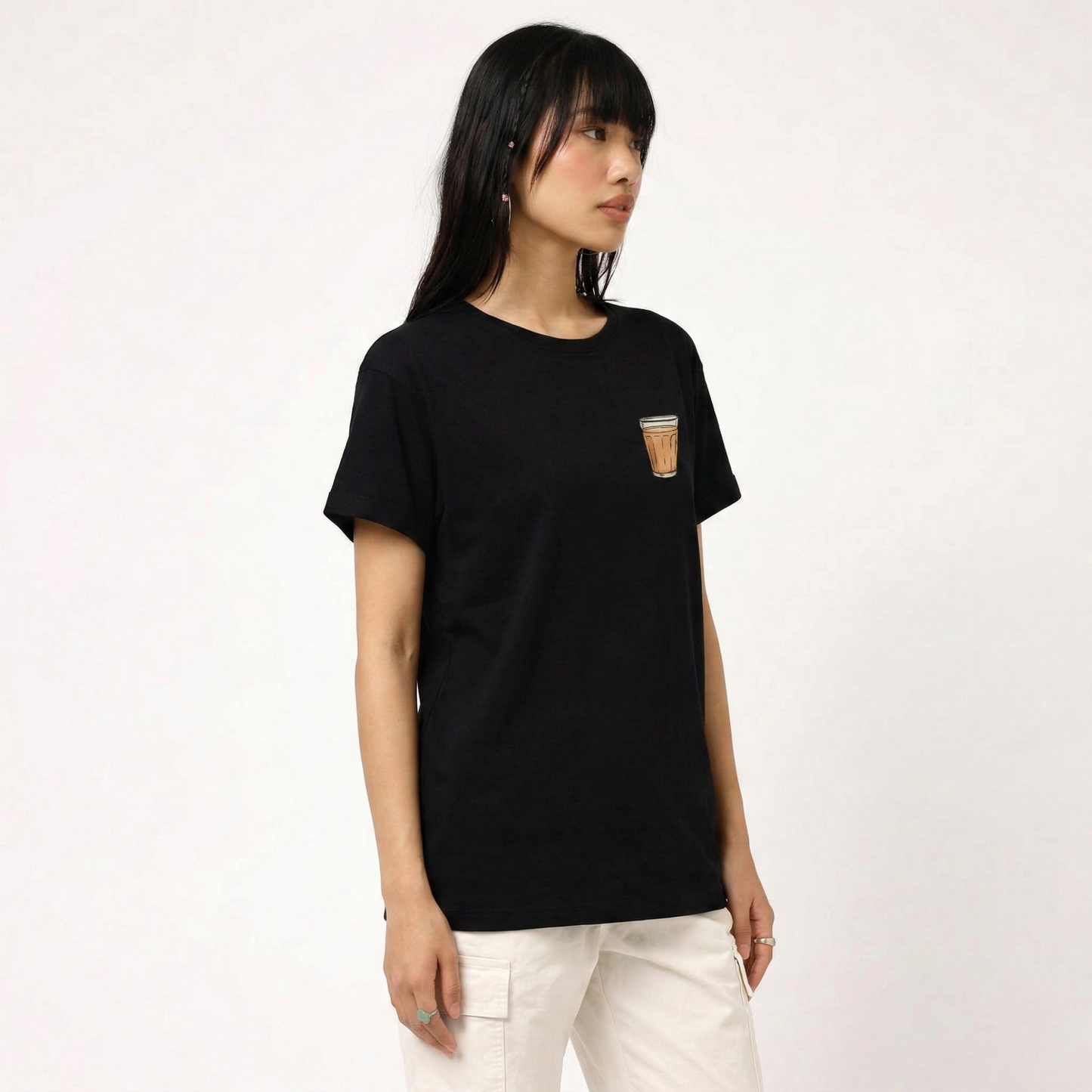 Women's oversized barbie loves chai T-shirt