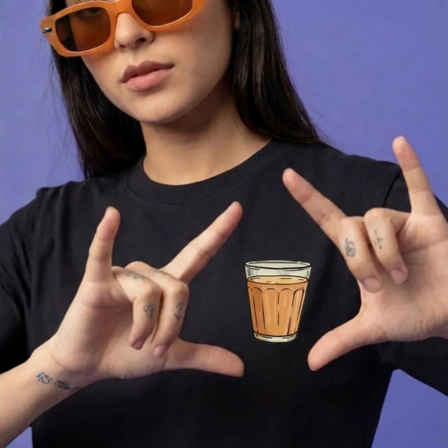 Women's oversized barbie loves chai T-shirt