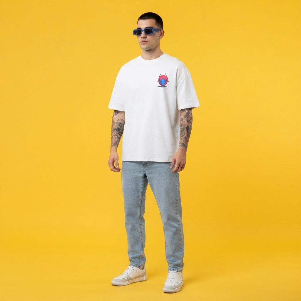Men's Oversized Anime character Graphic Printed T-Shirt