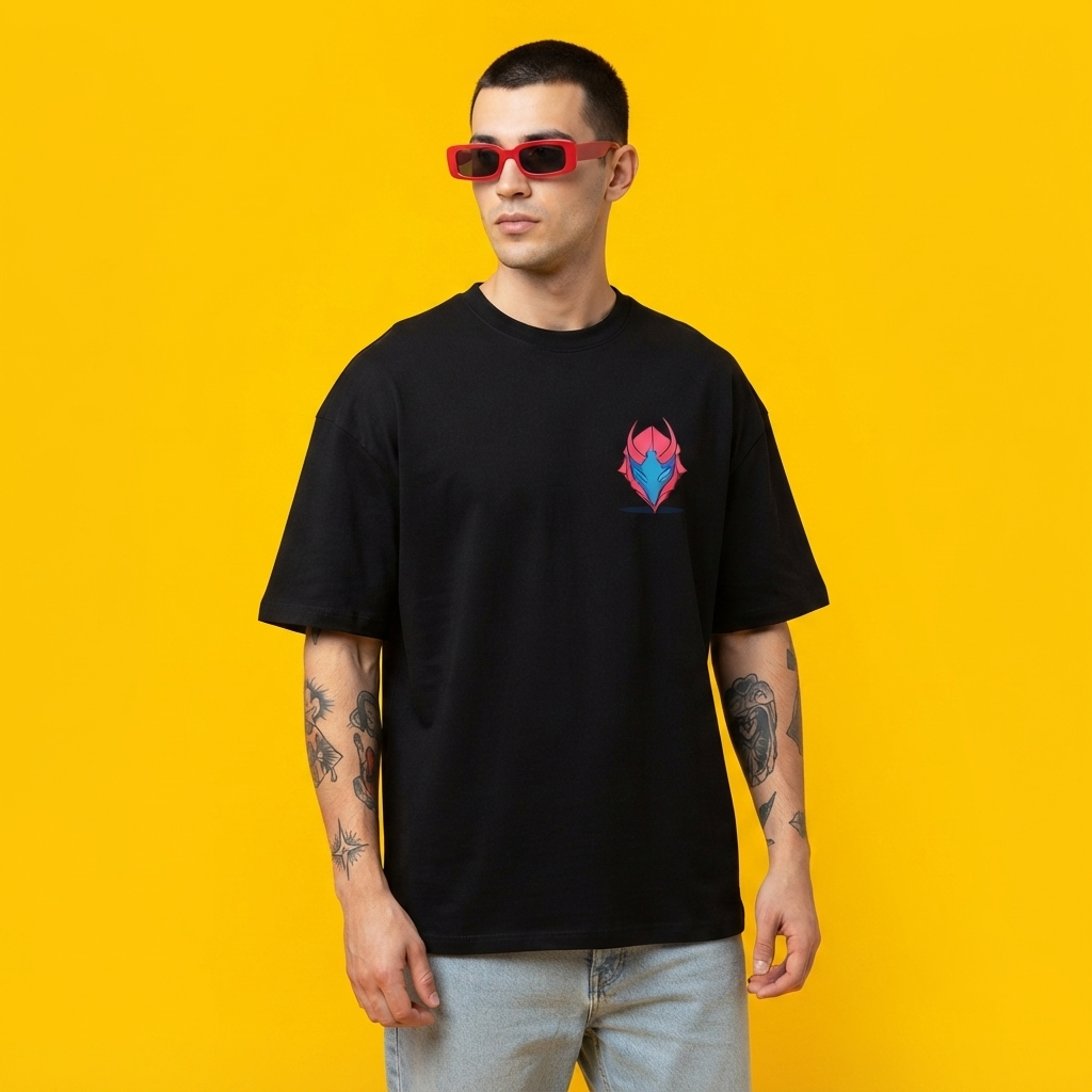 Men's Oversized Anime character Graphic Printed T-Shirt