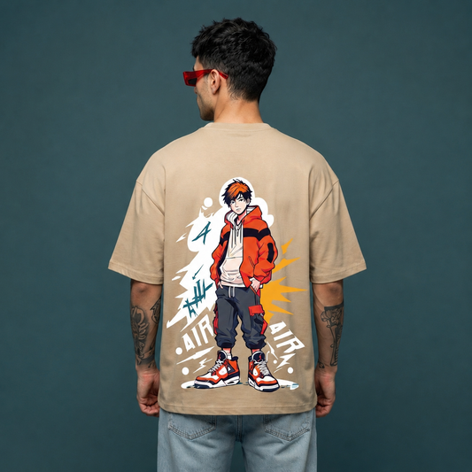 Men's Oversized Air jordan Graphic Printed T-Shirt