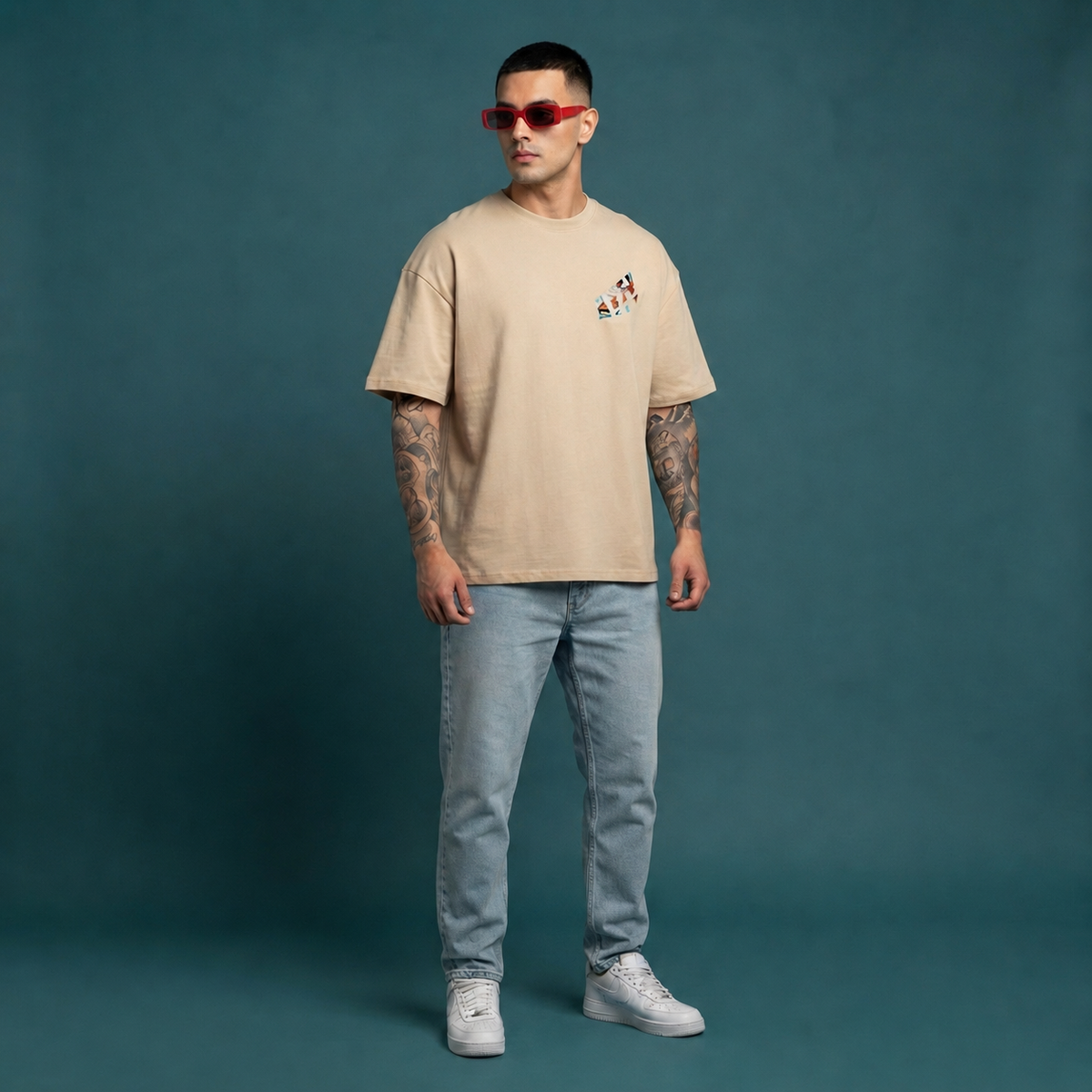 Men's Oversized Air jordan Graphic Printed T-Shirt