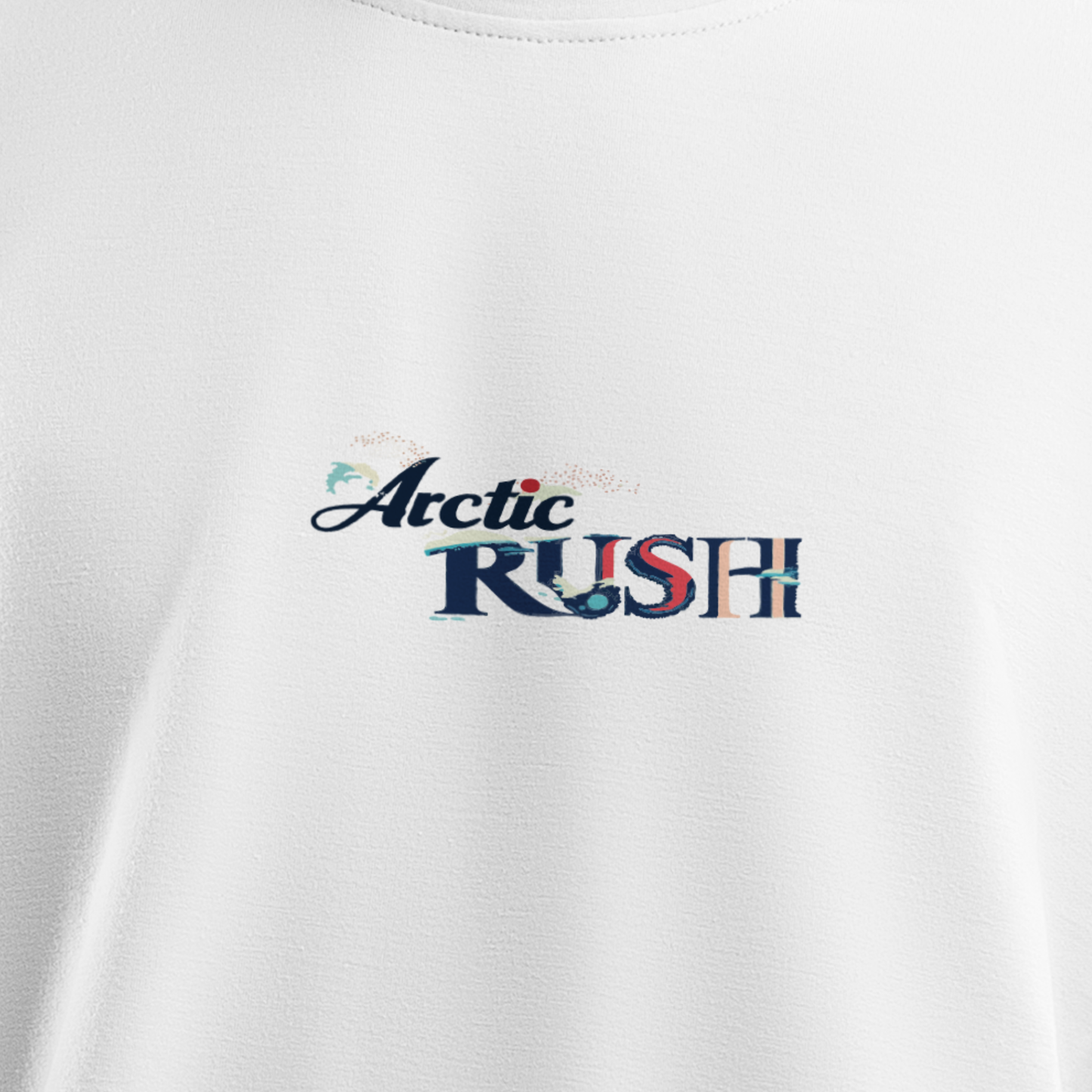 Men's Oversized White Bike Rider Graphic Printed T-Shirt
