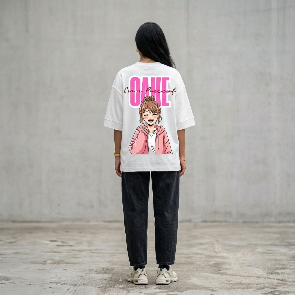 Women's oversized Piece of Cake T-shirt