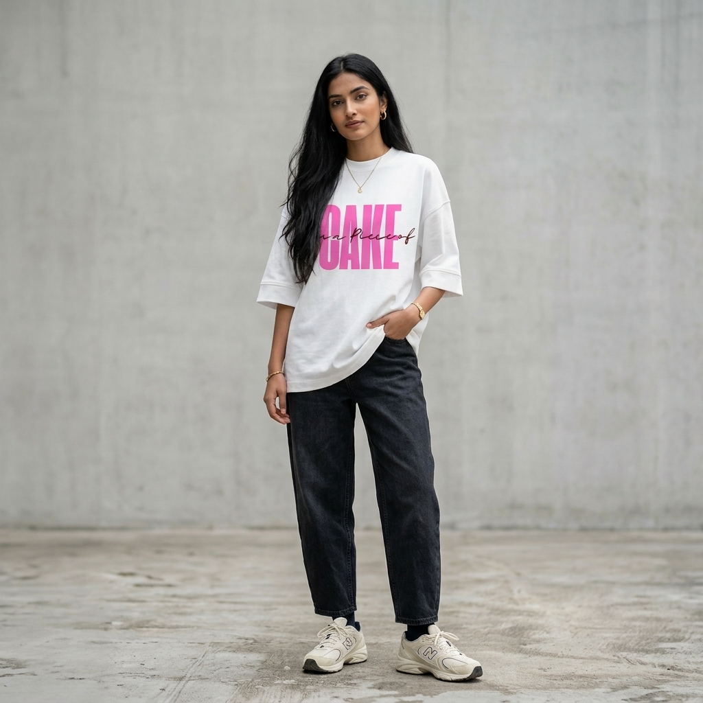 Women's oversized Piece of Cake T-shirt