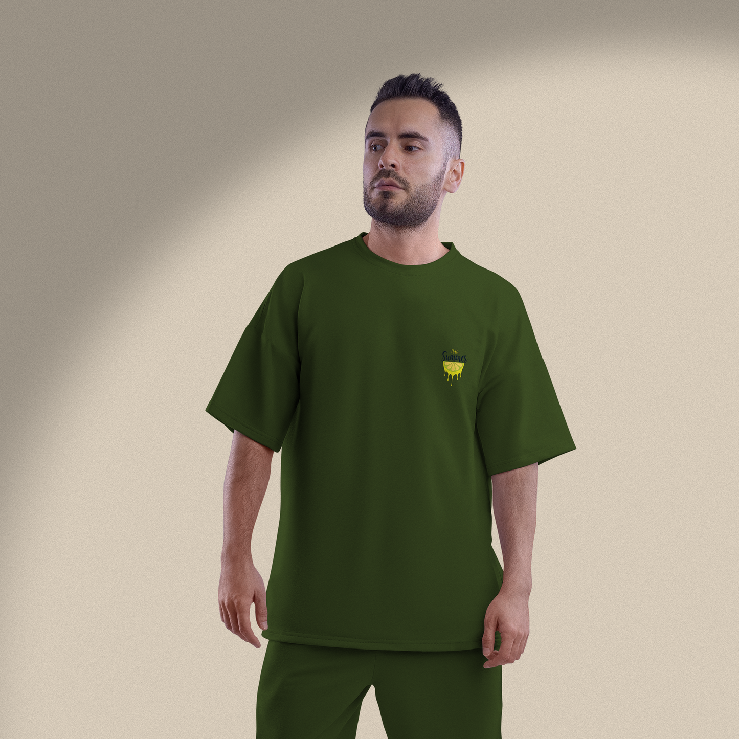 Men's Oversized Lemonade Graphic Printed T-Shirt
