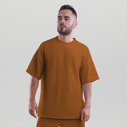 Men's Oversized Rust color T-Shirt